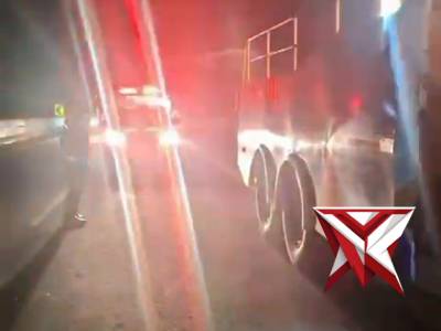 Respon cepat Satlantas Polres Magetan mendatangi TKP kecelakaan lalu lintas di Tol KM 594B