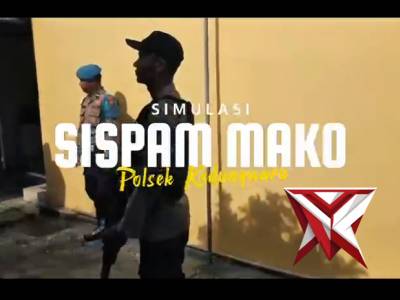 Simulasi Sispam Mako Polsek Kedungwaru - PoliceTube