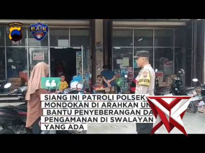 Patroli Pusat Perbelanjaan Polsek Mondokan