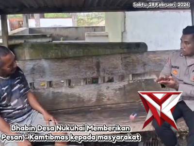 GIAT BHABINKAMTIBMAS POLSEK TANIWEL