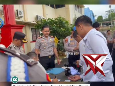 Giat pengecekan administrasi senpi anggota