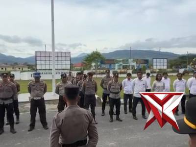 Giat apel pagi Polres Bolmut - PoliceTube