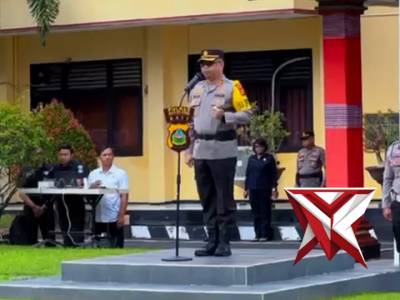Upacara Laporan Kenaikan Pangkat Personel Polres Buleleng - PoliceTube