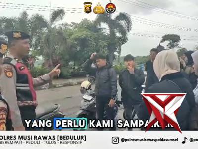 Patroli Humanis Sat Samapta Polres Musi Rawas