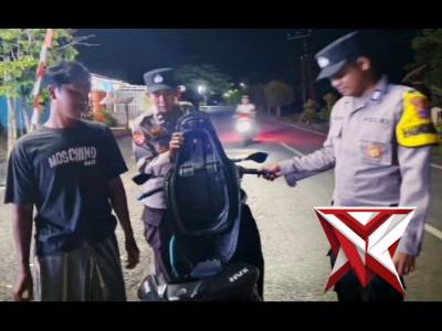 Patroli KRYd Polsek Wanaraya  pada malam hari di Wil wanaraya desa kolam kiri