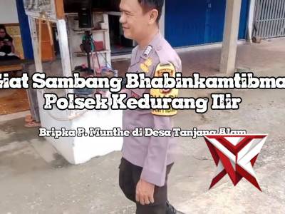 Giat Sambang Bhabinkamtibmas Polsek Kedurang Ilir