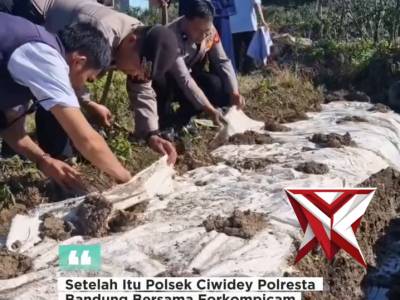 POLSEK CIWIDEY POLRESTA BANDUNG DUKUNG SWASEMBADA PANGAN NASIONAL - PoliceTube