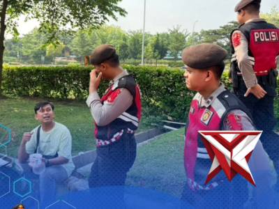 Personel Sat Samapta Polres Subang Pemantauan Arus Lalin & Patroli Dialogis Rest Area 86A Tol Cipali