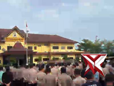 Apel Kesiapan Pengamanan Aksi Unjuk Rasa Mahasiswa