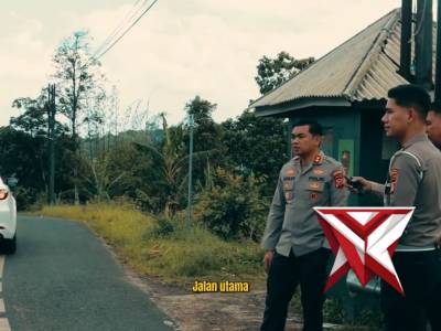 Kapolres Kuningan melaksanakan pengecekan jalur serta Pos Pengamanan (Pospam)