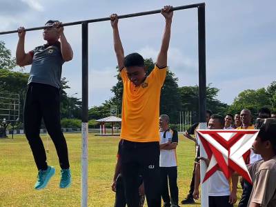 Kegiatan kesamaptaan jasmani polres maluku barat daya