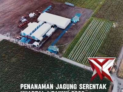 Kapolri Pimpin Tanam Raya Jagung Kuartal I 2026 di Ogan Ilir