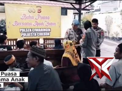 Kapolsek Ciwaringin Gelar Buka Puasa Bersama Anak Yatim, Wujud Kepedulian Polri di Bulan Ramadan