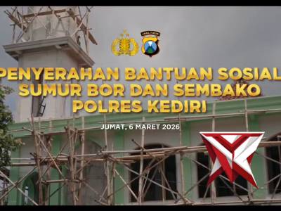 Bantuan Sumur Bor Polres Kediri Disambut Antusias Warga Gurah