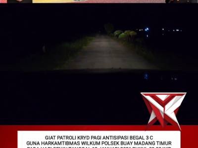 POLSEK BMT MELAKSANAKAN PATROLI ANTISIPASI 3 C