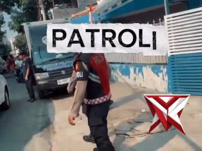 patroli SPPG Polri di wilayah Tebet, Kebon Baru, Jakarta Selatan