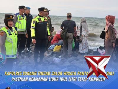 Kapolres subang tinjau jalur wisata pondok bali