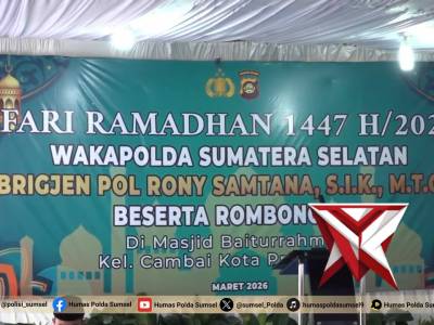 Safari Ramadhan, Wakapolda Sumsel Pererat Silaturahmi dan Salurkan Bansos di Kota Prabumulih
