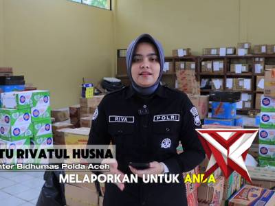Live Report Penyaluran Bantuan dari Gudang Logistik Polda Aceh  hingga ke Masyarakat