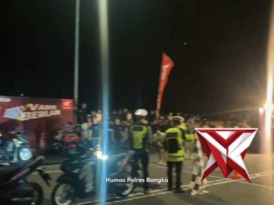 Pengamanan Balap Lari Di Jembatan Emas