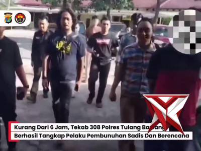 Gerak Cepat! Tekab 308 Polres Tulang Bawang Ungkap Kasus Pembunuhan Kurang dari 6 Jam