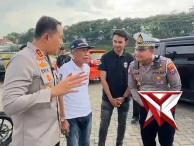 Kapolres Magetan mampir ke Sirkuit Magetan, Kec. Parang