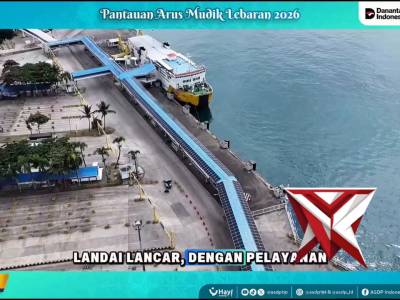 Live Report Pelabuhan Bakauheni via Drone Senin, 16 Maret 2026 | Pukul 10.00 WIB