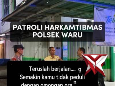 patroli harkamtibmas Polsek Waru