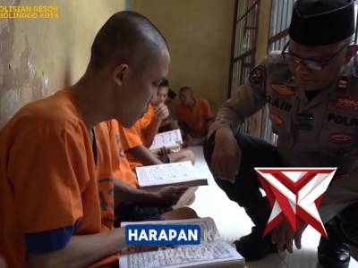 Pembinaan rohani pada tahanan di bulan Ramadhan Polres Probolinggo Kota - PoliceTube