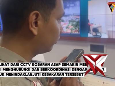 Respon Cepat Call center 110 Polda Sumsel Menindaklanjuti Laporan Masyarakat Ttg adanya Musibah Keba