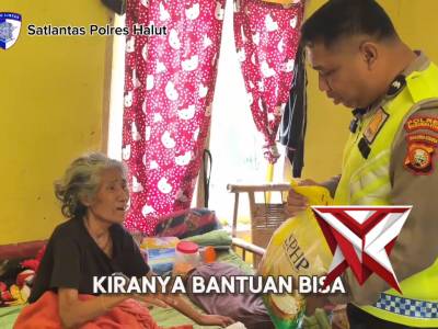 Sat lantas polres halut beri bantuan sosial - PoliceTube
