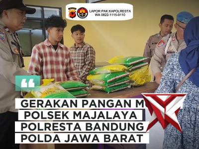 Gerakan Pangan Murah Polsek Majalaya Polresta Bandung