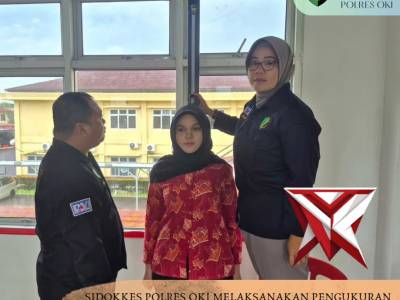 SIDOKKES POLRES OKI MELAKSANAKAN PENGUKURAN TINGGI BADAN PENERIMAAN CASIS POLRI T.A 2026 ?