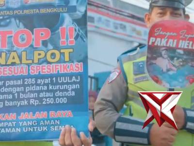 Satuan Lalu Lintas Polresta Bengkulu melaksanakan kegiatan edukasi tertib berlalu lintas sekaligus p