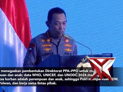 launching Ditres dan Satres PPA&ndash;PPO, penandatanganan MoU Polri&ndash;Kemen P2MI, serta bedah buku