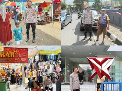 Patroli keamanan tetap dilaksanakan secara intensif selama hari raya Idul Fitri 2026 untuk memastika