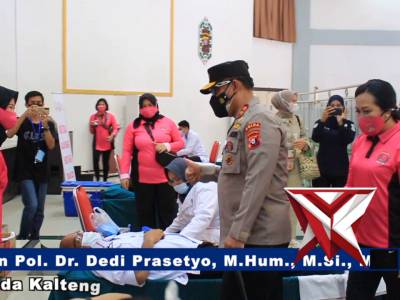 KEGIATAN DONOR DARAH POLDA KALTENG