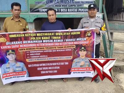 HIMBAUAN KEPADA MASYARAKAT DI WILAYAH HUKUM POLSEK BABAT TOMAN - PoliceTube