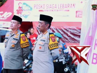 KAPOLDA SUMSEL DAN BHAYANGKARI CEK POS PENGAMANAN OPS KETUPAT 2026, BAGIKAN TALI ASIH HINGGA TAKJIL