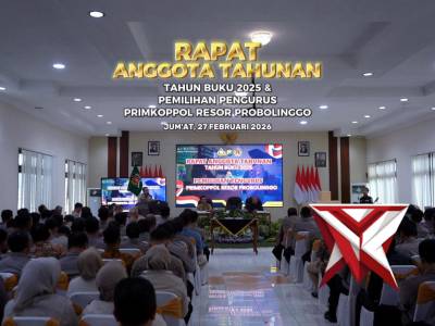 Polres Probolinggo melaksanakan kegiatan Rapat Anggota Tahunan (RAT) Tahun 2026