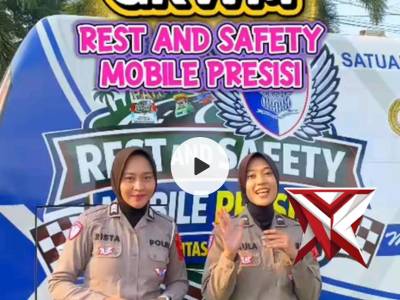 BUAT PEMUDIK NYAMAN, SAT LANTAS POLRESTA PATI HADIRKAN REST N SAFETY MOBILE PRESISI
