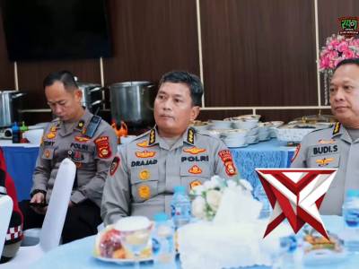 Kapolda Sumatera Selatan, memimpin kegiatan Coffee Morning sekaligus Anev