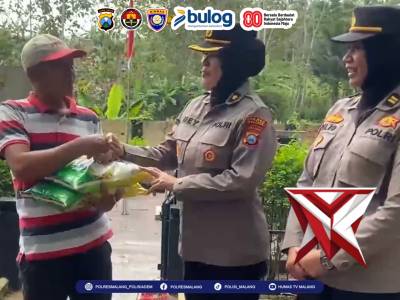 Polres Malang menggelar Gerakan Pangan Murah (GPM) Dalam Rangka Hari Juang Polri
