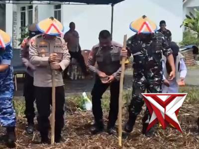 Penanaman Jagung Serentak Kuartal IV dan Peresmian Gudang Ketahanan Pangan Polri