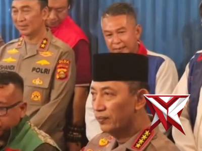 Kapolri Sambangi kedai ado presisi, ngobrol, Serap aspirasi Komunitas ojol palembang