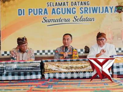 Dari Pura Agung Sriwijaya, Kapolda Sumsel Gaungkan Keberagaman sebagai Pilar Keamanan