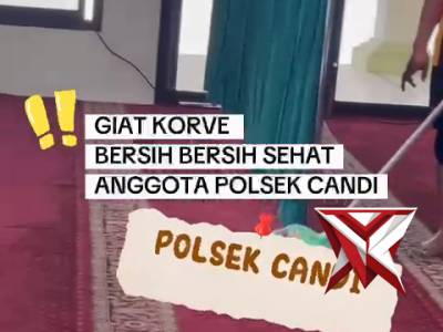 Korve di Masjid Wilayah Polsek Candi