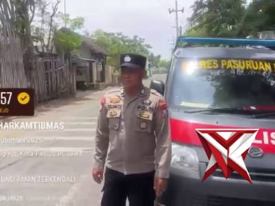 Personil Polsek Gadingrejo melaksanakan giat Patroli Presisi di Wil Kel. Sebani antisipasi 3C