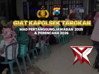 Kapolsek Tarokan menghadiri dan melaksanakan kegiatan Musyawarah Antar Desa (MAD)