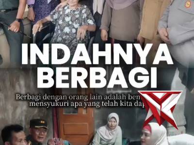 Giat Kapolsek Payung Monitoring dan pamtup kegiatan pemberian santunan dari Wakil Bupati Bangka Sela